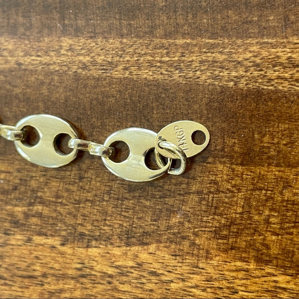 14K gold plated choker necklace - Picture 3 of 5